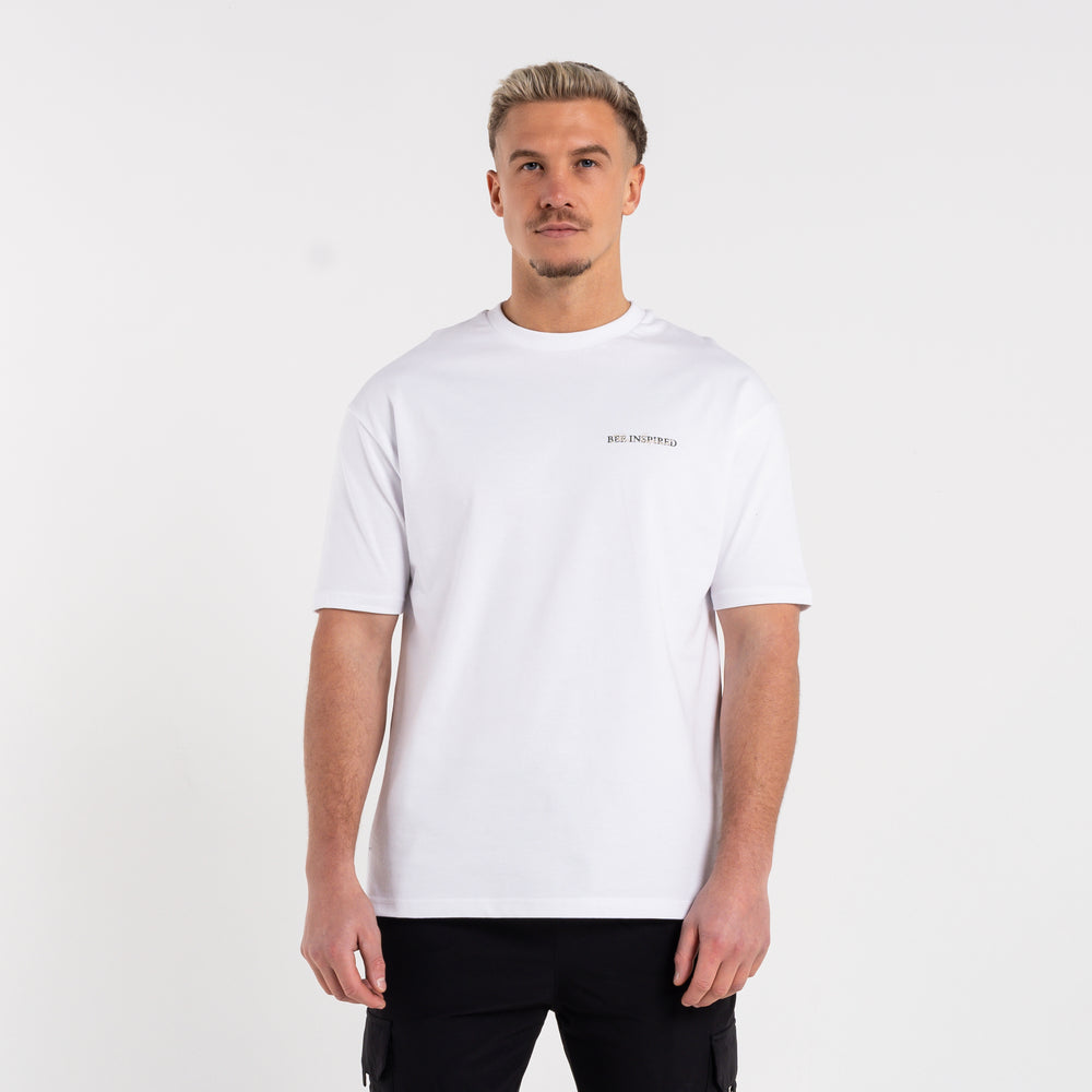 Stach T-Shirt - White/Khaki