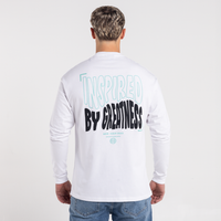 Aguirre Long Sleeve T-Shirt - White/Aqua