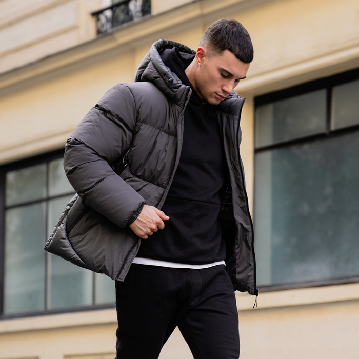 Kobel Puffer Jacket - Charcoal