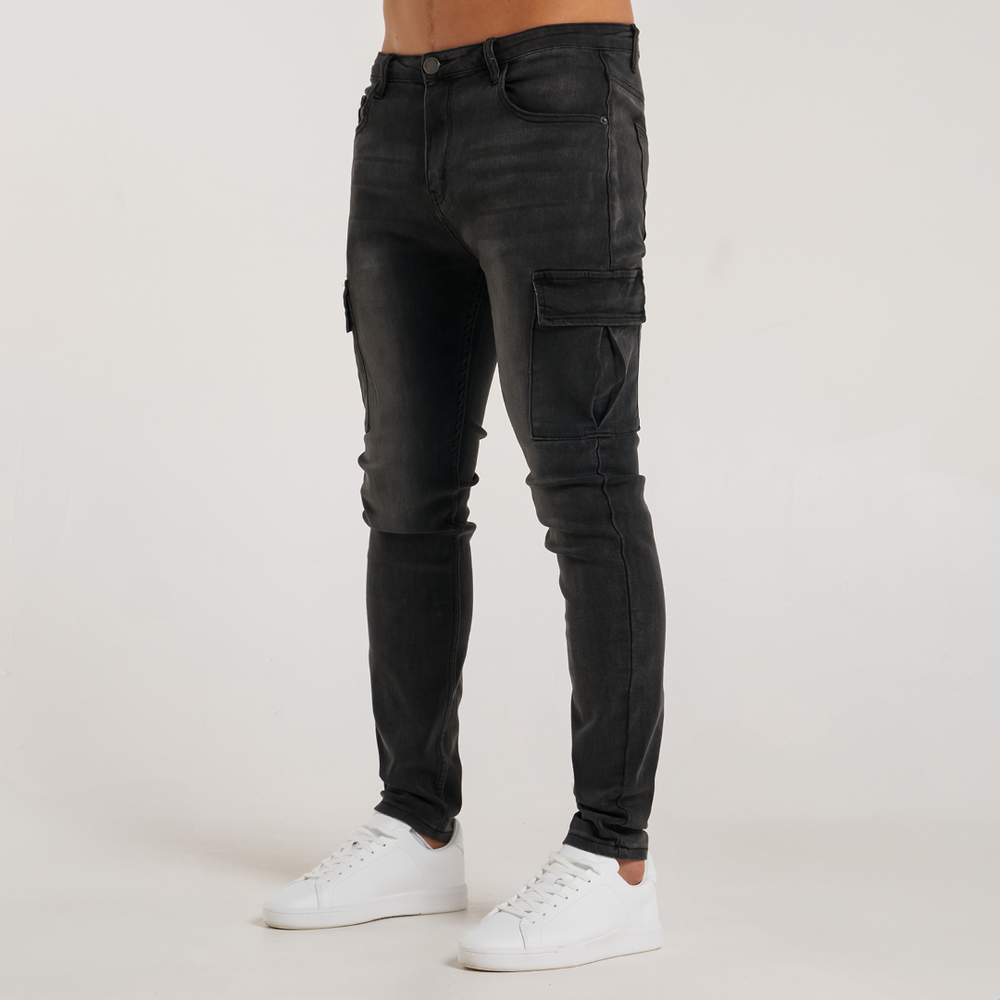 Muric Slim Fit Jeans - Washed Black